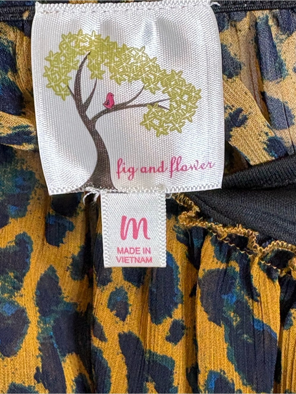 Anthropologie Fig and Flower Floral Leopard Tiered Maxi Dress | M - Picture 8 of 10